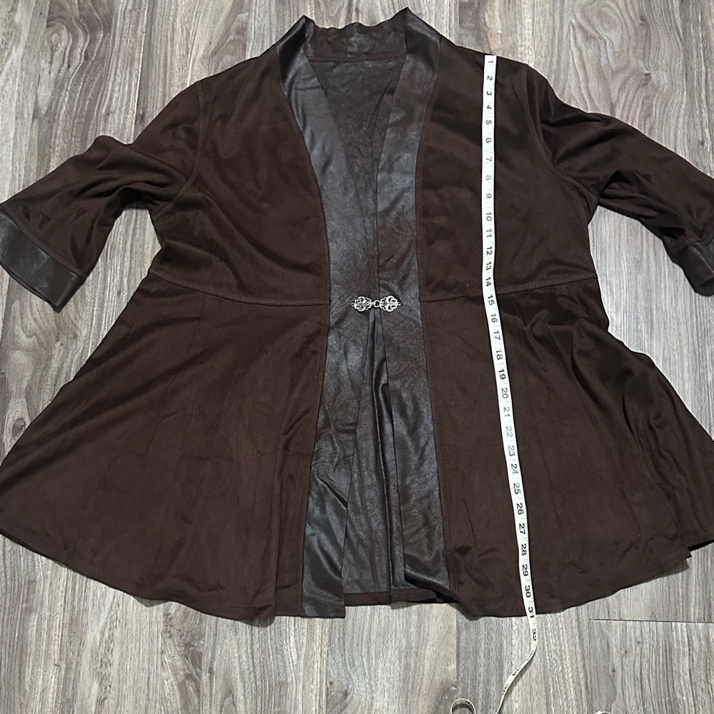 Chic Brown Women's Cardigan - Picture 10 of 12